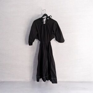 Proenza Schouler Black Long Sleeve Midi Dress